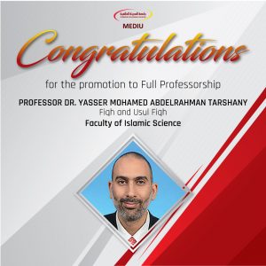 Congratulations to Professor Dr. Yasser Mohamed Abdelrahman Tarshany