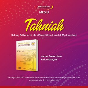 Tahniah Sidang Editorial Jurnal Sains Islam Antarabangsa di atas Penerbitan Jurnal di MyJurnal.my