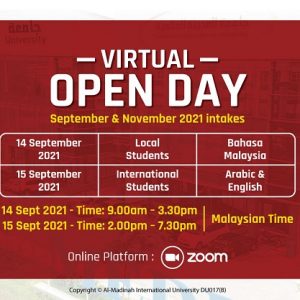 MEDIU Virtual Open Day (September & November 2021 Intake)