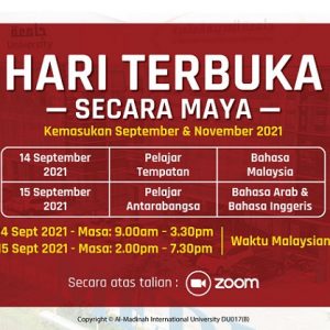 Hari Terbuka MEDIU Secara Maya (Sesi September & November 2021)