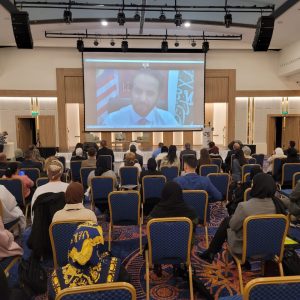 الدكتور عبد الله العريفي يلقي كلمة في المؤتمر الدولي الخامس للغات والترجمة والعلوم الإجتماعية والتربوية