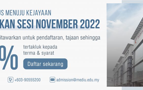Pengambilan Sesi November 2022 Kini Dibuka!